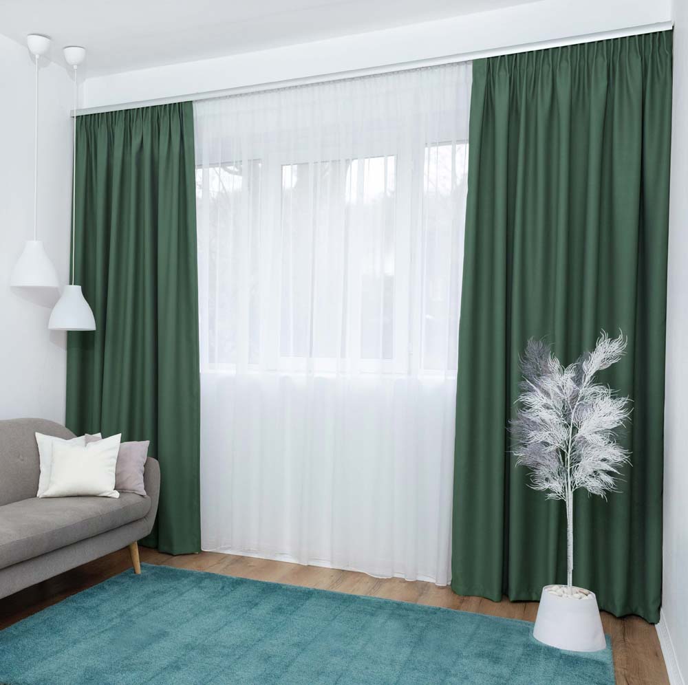 Draperie blackout Evelyn culoare verde smarald