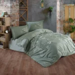 Lenjerie de pat Ranforce Mohana V1, 220x200 cm, Classy King Size