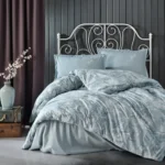 Lenjerie de pat Ranforce Natur V1, 220x200 cm, Classy King Size