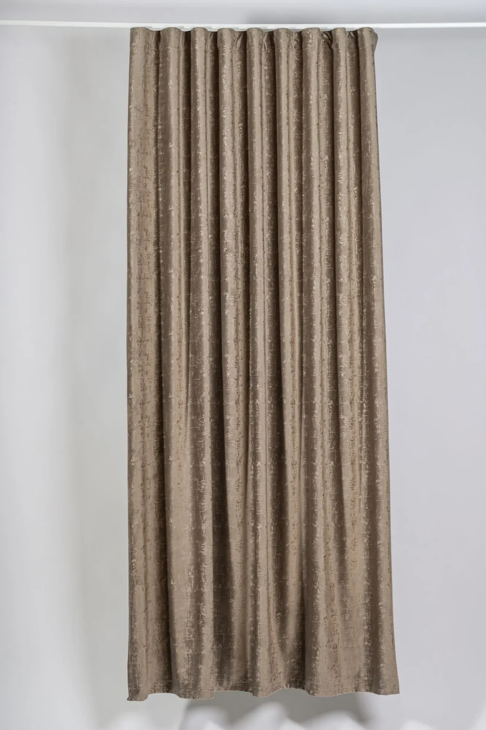 Draperie catifea Scento culoare gri deschis cu model - imagine 4