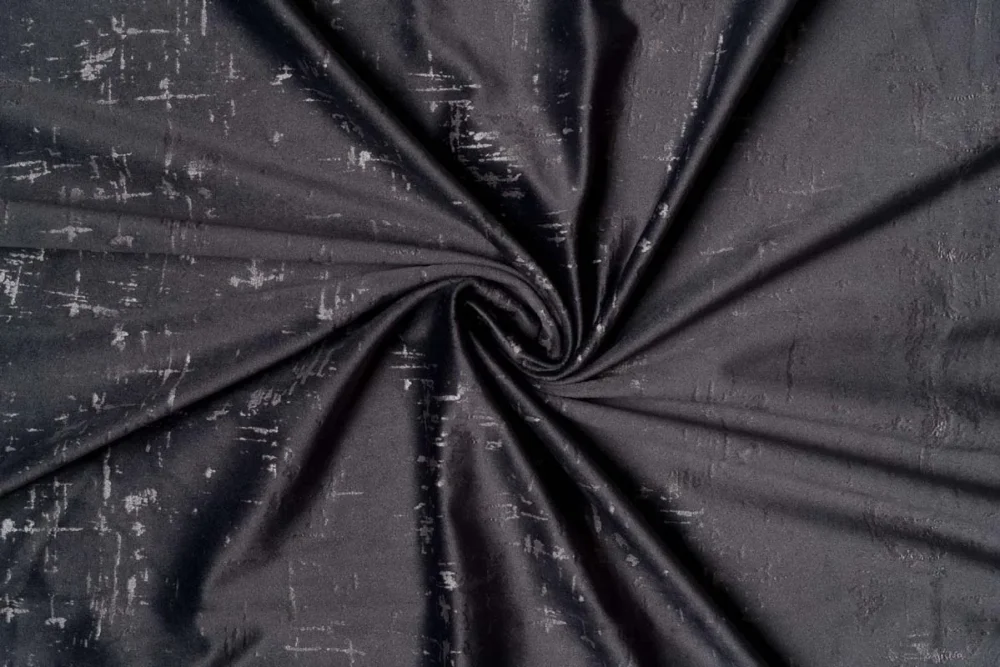 Draperie catifea Scento culoare gri cu model - imagine 2